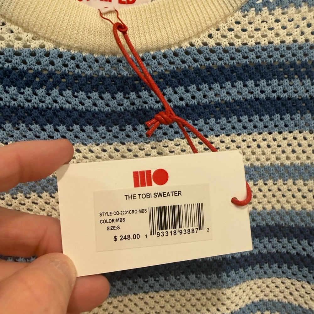 Solid & Striped Tobi pullover crocheted pullover … - image 3